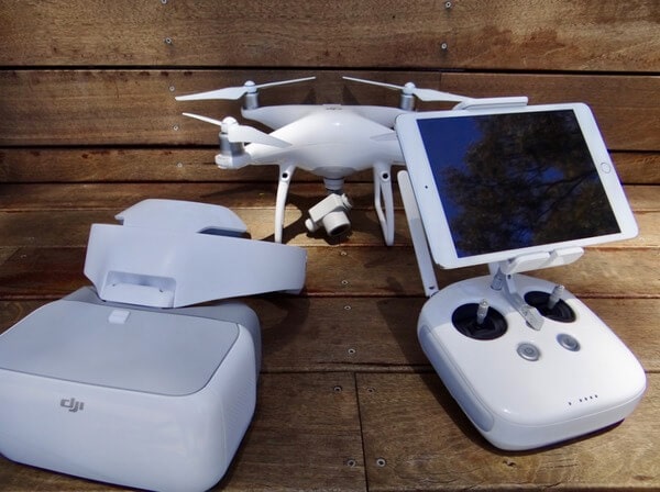 drone avec écran intégré - combo p4 pro radiocommande lunettes fpv